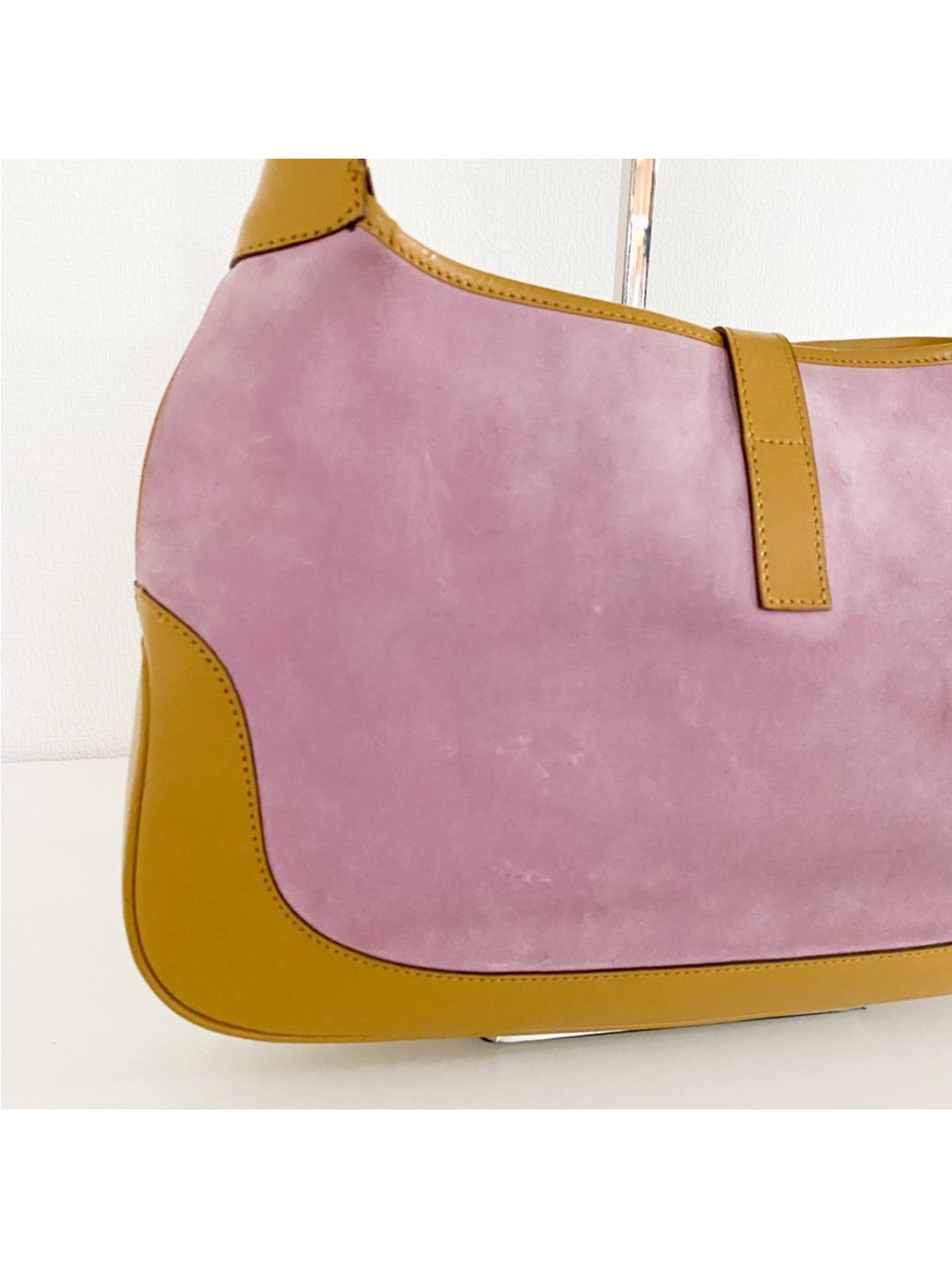 Gucci Vintage Suede Jackie 1961 handbag (read description+ see photos on strap) - Picture 10 of 16